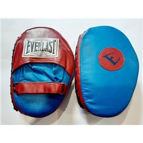 Лапы боксерские Everlast traditional punch mitts Синие с красным