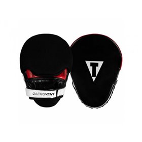 Лапи TITLE Boxing Aerovent Extreme Leather Punch Mitts один розмір чорний (5062)