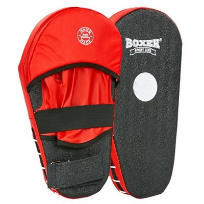 Лапа Пряма подовжена для боксу та єдиноборств BOXER 2009-01 40х21х4, 5см 2шт (червона)