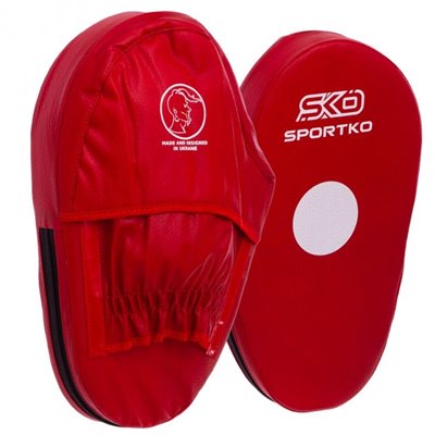 Лапа пряма подовжена (2шт) Sportko Heroe PD3 розмір 30x20x5см Red