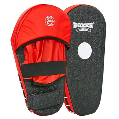 Лапа пряма подовжена (2шт) Boxer Heroe 2009-01 розмір 40х21х4, 5см Black-Red