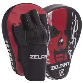 Лапа вигнута (2шт) Zelart Heroe 1317 розмір 25x19x4см Red-Black