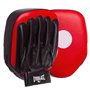 Лапа пряма шкіряна (2шт) Everlast Heroe 0115 розмір 27x21x5см Black-Red