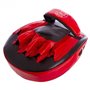 Лапа вигнута шкіряна (2шт) Boxer Heroe 2010-01 розмір 19х23х4см Black-Red