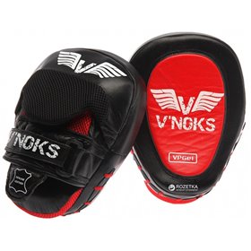 Лапи боксерські V'Noks Fuoco Red Чорно-червоні (1723_40224)