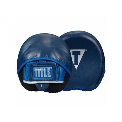 Лапи TITLE Boxing Royalty Leather Micro Punch Mitts один розмір синій (5063)