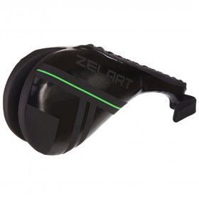 Ракетка для тхэквондо двойная Zelart (черный-салатовый)