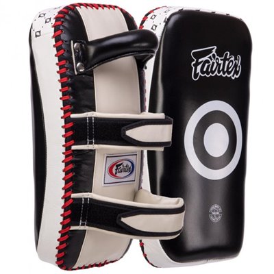 Пади для тайського боксу Тай-педи FAIRTEX KPLC2 37x18x9см 2шт чорний-білий