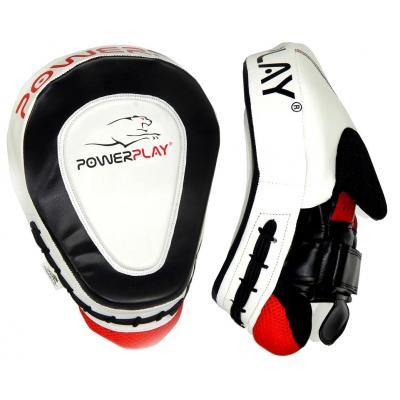 Боксерські лапи PowerPlay 3042 PU Black/White (PP_3042)