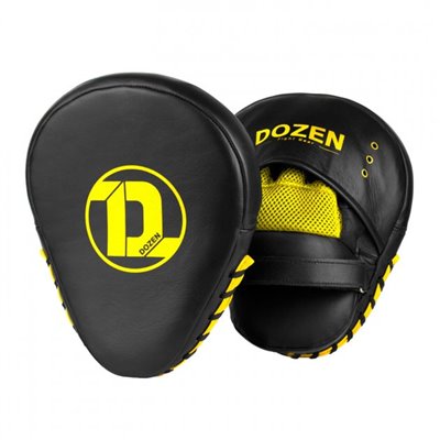 Лапи Dozen Monochrome Focus Training Mitts Black/Yellow