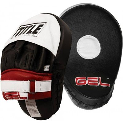 Лапи для боксу TITLE GEL Contoured Punch Mitts Чорні