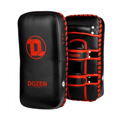 Пади Dozen Monochrome Thai Kick Pads (Пара) розмір 40 см * 20 см * 8 см Чорно-червоний DZN-PM210101