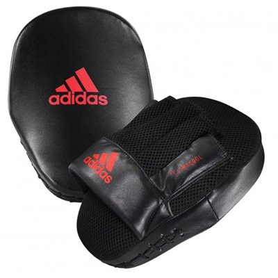 Лапи боксерські Adidas Curved Speed Mesh Coach Mitts (ADISBAC014) Black/Red