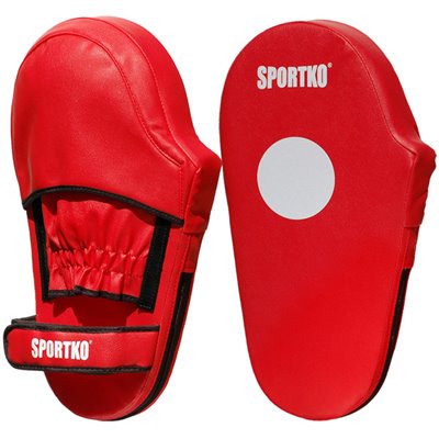 Лапи для кікбоксингу та єдиноборств SPORTKO червоні