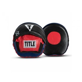 Лапи TITLE Boxing Speed Mitt один розмір чорний/червоний/синій (4348)