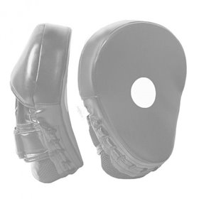 Боксерські лапи PowerPlay 3041 чорно-сірі PU [пара]