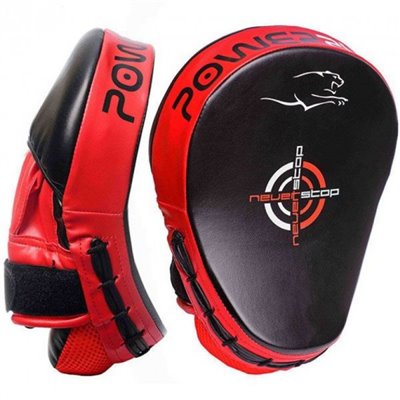 Боксерські лапи PowerPlay Black/Red, код: PP_3041_Red