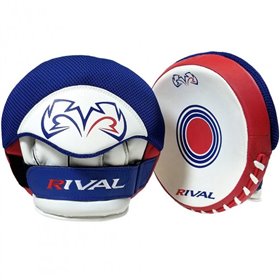 Боксерські лапи RIVAL RPM5 червоний/білий/синій