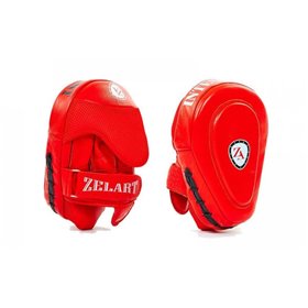 Лапа Zelart вигнута 2 шт. шкіра ZB-6102