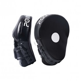 Боксерські Лапи, PowerPlay 3041 Чорні PU, пара (F_143748)