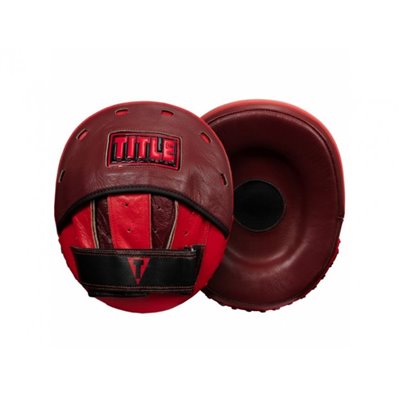 Лапи TITLE Boxing Convex Punch Mitt один розмір бордовий (4855)