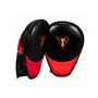 Лапи TITLE Fist Boxing Extended Punch Mitts один розмір чорний/червоний (4839)