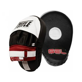 Лапи TITLE GEL Contoured Punch Mitts один розмір чорний/білий/червоний (2571)