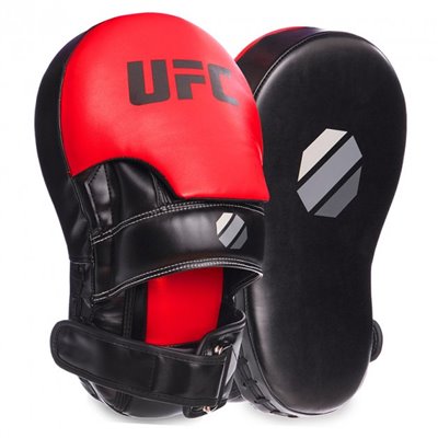 Лапа Вигнута для боксу та єдиноборств UHK-69753 UFC Чорно-червоний (37512044)