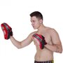 Лапа вигнута шкіряна (2шт) Fairtex 3362 Red-Black