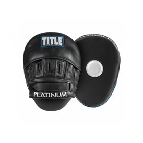 Лапи TITLE Platinum Punch Mitts 2.0 один розмір чорний/сріблястий (4349)