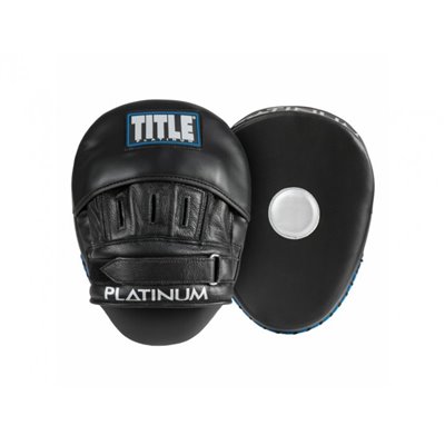 Лапи TITLE Platinum Punch Mitts 2.0 один розмір чорний/сріблястий (4349)