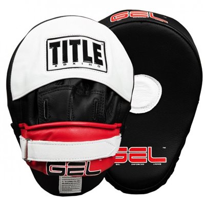 Лапи Title Gel World Contoured Punch Mitts Black/Red/White