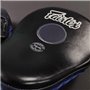 Боксерські лапи-рукавички FAIRTEX ORIGINAL Вигнуті для боксу з натуральної шкіри Чорний-синій (БКСЛ9-BL)