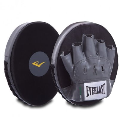 Лапа Пряма кругла для боксу та єдиноборств EVERLAST PUNCH MITTS EV4318 24х3, 5см 2шт