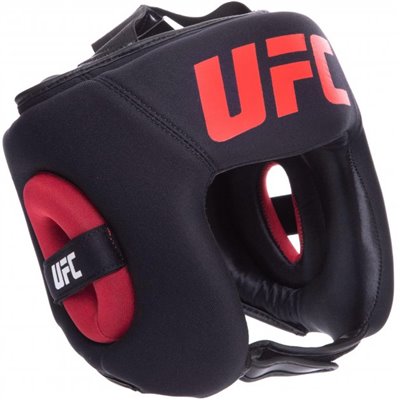 Шолом боксерський з повним захистом шкіряний UFC PRO UHK-75060 (р-р SM, чорний)