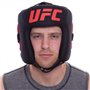 Шолом боксерський з повним захистом шкіряний UFC PRO UHK-75060 (р-р SM, чорний)