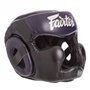 Шолом боксерський з повним захистом шкіряний FAIRTEX HG13-CLOSE (р-р M, синій)