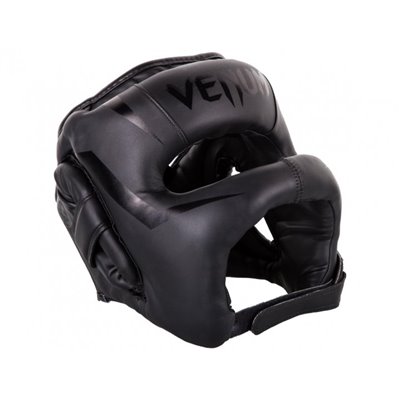 Шолом бамперный VENUM Elite Iron Headgear один розмір чорний (3975)