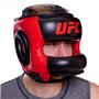 Шолом боксерський з бампером шкіряний UFC PRO UHK-75062 S чорний