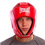 Шолом боксерський відкритий з посиленим захистом верхівки Everlast 8268 розмір L Red