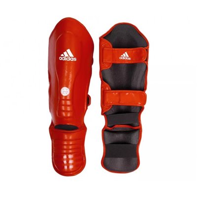 Захист гомілки та стопи з ліцензією Wako Semi Contact ADIDAS WAKOB01 червоний M