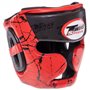 Шолом боксерський шкіряний з повним захистом Twins 0774 розмір S Red-Black