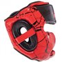 Шолом боксерський шкіряний з повним захистом Twins 0774 розмір S Red-Black