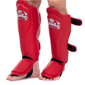 Захист гомілки та стопи для єдиноборств Pro TKSGP-SL Top King Boxing L Червоний (37551004)