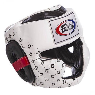 Шолом боксерський з повним захистом HG10 Fairtex XL Білий (37475021)