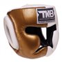 Шолом боксерський з повним захистом Empower TKHGEM-02 Top King Boxing XL Біло-золотий (37409083)