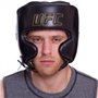 Шолом боксерський у мексиканському стилі шкіряний UFC PRO Prem Lace Up UHK-75056 L-XL чорний