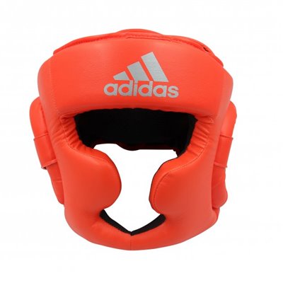 Шолом боксерський Speed Super Pro Training Extra Protect ADIDAS ADISBHG041 яскраво-червоний/срібло S