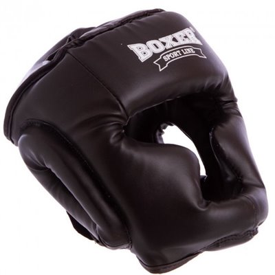 Шолом боксерський з повним захистом Boxer Heroe 2036 розмір M Black