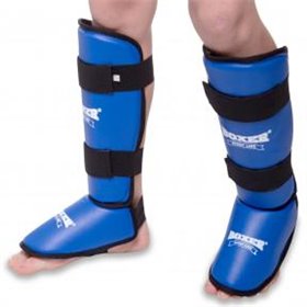 Захист для гомілки та стопи шкірвініл BOXER 2004-4 Еліт (р-р М, синій)